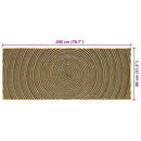 vidaXL Területszőnyegek Fekete 80 x 200 cm Juta