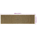 vidaXL Területszőnyegek Fekete 80 x 300 cm Juta