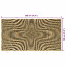 vidaXL Területszőnyegek Fekete 100 x 200 cm Juta