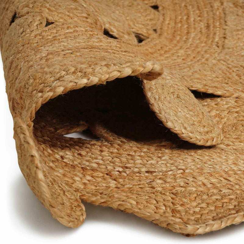 vidaXL Szőnyeg Barna Ø 180 cm Juta