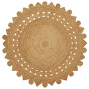 vidaXL Szőnyeg Barna Ø 180 cm Juta