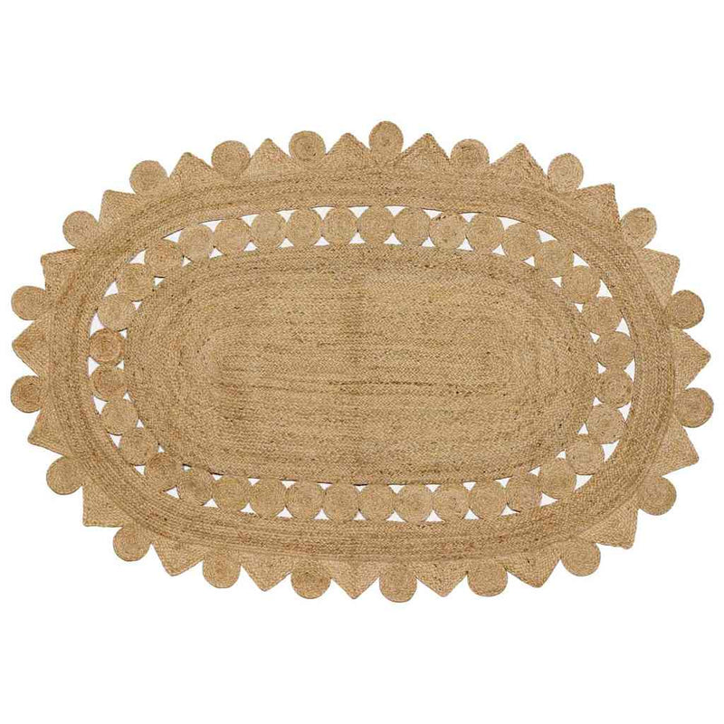 vidaXL Szőnyeg Barna 152 x 245 cm Juta