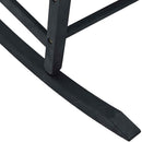vidaXL Hintaszék Fekete 84 x 65 x 114 cm Gyanta