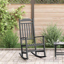 vidaXL Hintaszék Fekete 84 x 65 x 114 cm Gyanta