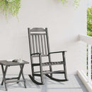 vidaXL Hintaszék Fekete 84 x 65 x 114 cm Gyanta