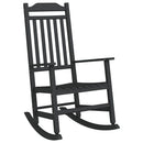 vidaXL Hintaszék Fekete 84 x 65 x 114 cm Gyanta