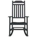 vidaXL Hintaszék Fekete 65 x 84 x 114 cm Polietilén