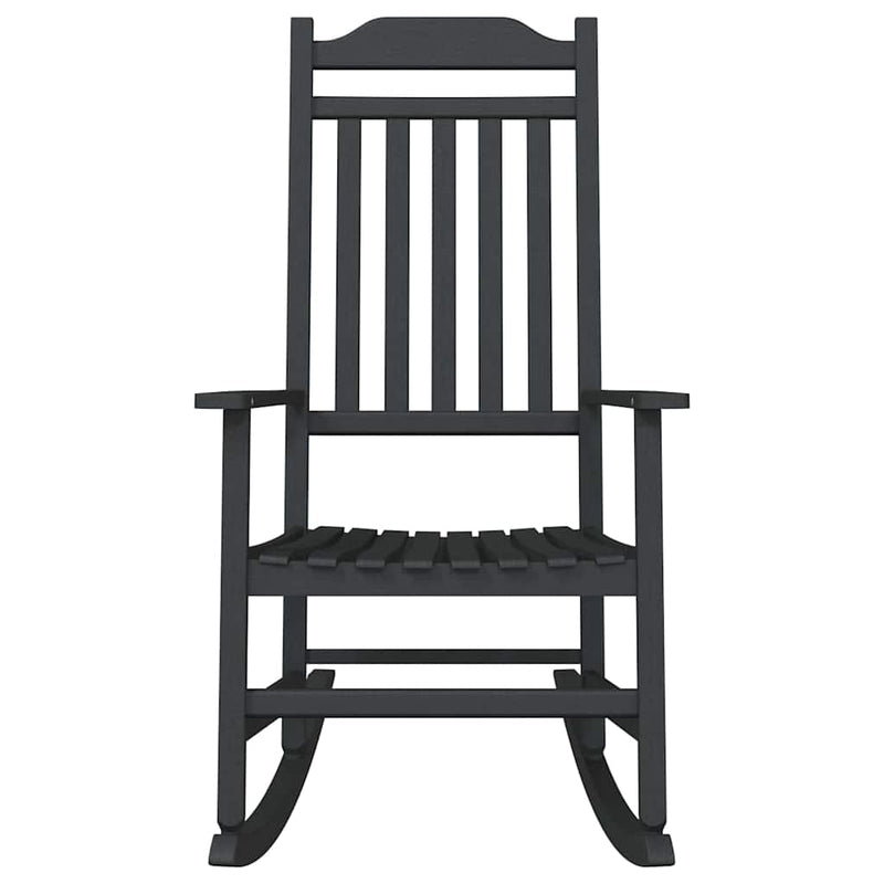 vidaXL Hintaszék Fekete 65 x 84 x 114 cm Polietilén