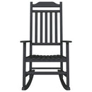 vidaXL Hintaszék Fekete 84 x 65 x 114 cm Gyanta