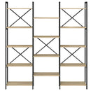 vidaXL Könyvespolc Sonoma tölgy 156 x 25 x 167 cm Faanyag