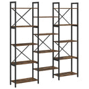 vidaXL Könyvespolc Sonoma tölgy 156 x 25 x 167 cm Faanyag