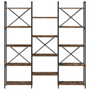 vidaXL Könyvespolc Sonoma tölgy 156 x 25 x 167 cm Faanyag