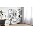 vidaXL Könyvespolc Szürke sonoma 156 x 25 x 167 cm Faanyag