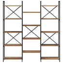 vidaXL Könyvespolc Régi fa 156 x 25 x 167 cm Faanyag