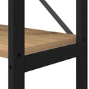 vidaXL Könyvespolc Artisan tölgy 156 x 25 x 167 cm Faanyag