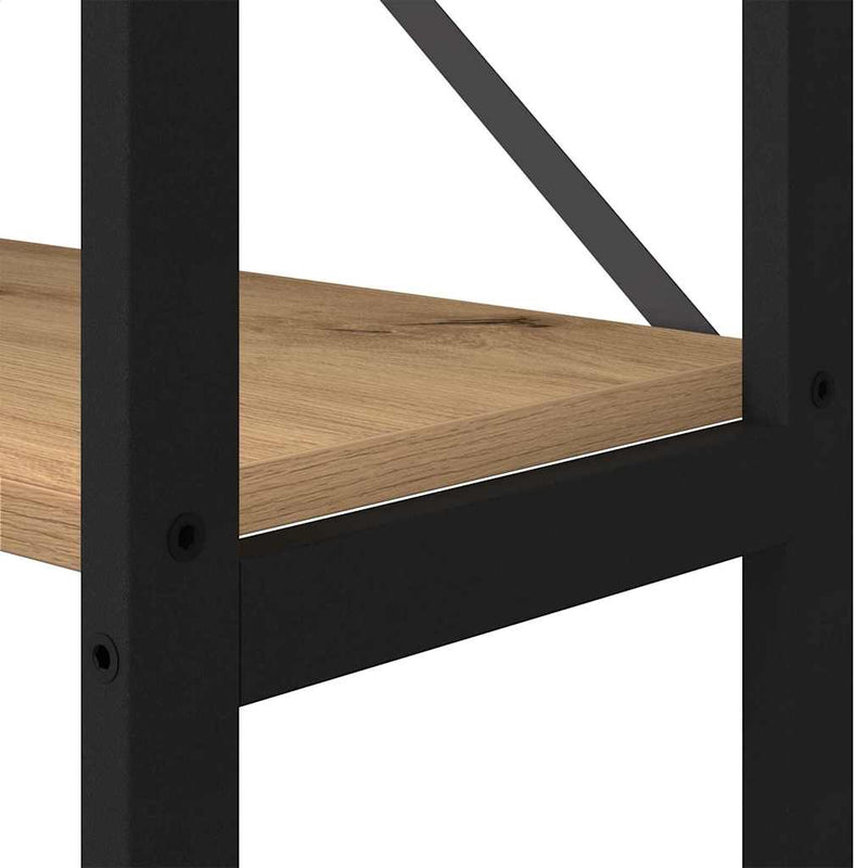 vidaXL Könyvespolc Artisan tölgy 156 x 25 x 167 cm Faanyag