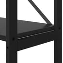 vidaXL Könyvespolc Fekete tölgy 40 x 30 x 189,5 cm Faanyag