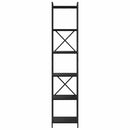 vidaXL Könyvespolc Fekete tölgy 40 x 30 x 189,5 cm Faanyag