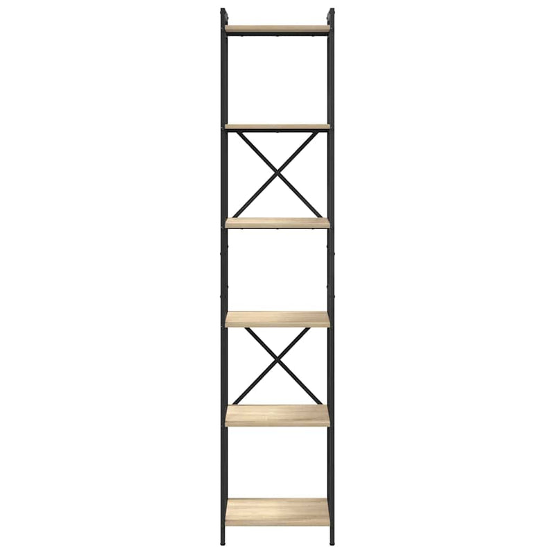 vidaXL Könyvespolc Sonoma tölgy 40 x 30 x 189,5 cm Faanyag