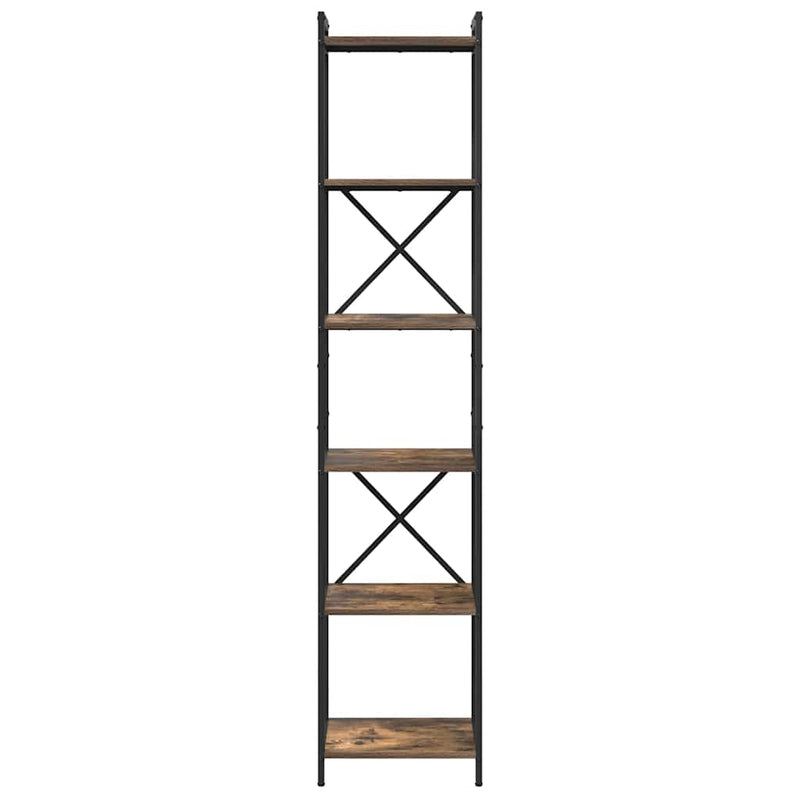 vidaXL Könyvespolc Füstölt tölgy 40 x 30 x 189,5 cm Faanyag