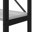vidaXL Könyvespolc 40 x 30 x 189,5 cm Szerelt Fa Szürke sonoma