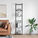 vidaXL Könyvespolc Szürke sonoma 40 x 30 x 189,5 cm Faanyag