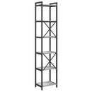 vidaXL Könyvespolc 40 x 30 x 189,5 cm Szerelt Fa Szürke sonoma