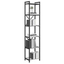 vidaXL Könyvespolc 40 x 30 x 189,5 cm Szerelt Fa Szürke sonoma