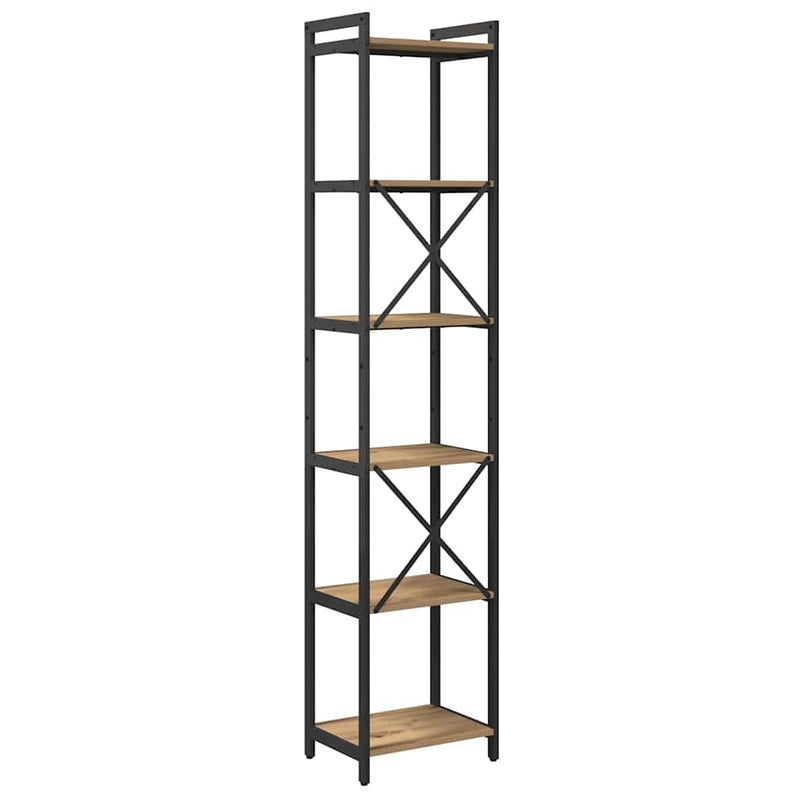 vidaXL Könyvespolc Artisan tölgy 40 x 30 x 189,5 cm Faanyag