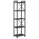 vidaXL Könyvespolc Fekete tölgy 40 x 30 x 155 cm Faanyag