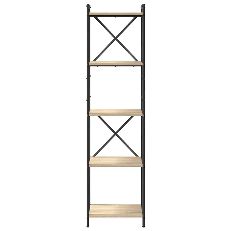 vidaXL Könyvespolc Sonoma tölgy 40 x 30 x 155 cm Faanyag