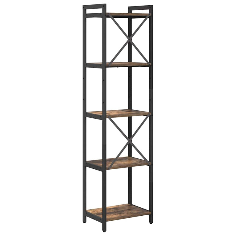 vidaXL Könyvespolc Füstölt tölgy 40 x 30 x 155 cm Faanyag