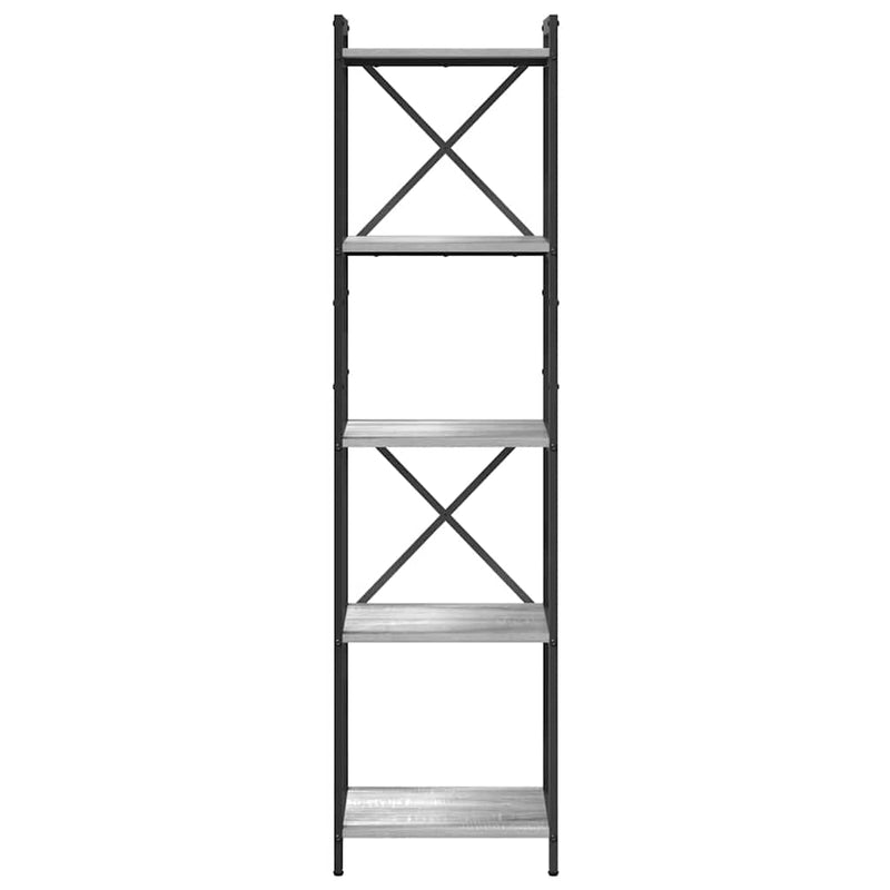 vidaXL Könyvespolc Szürke sonoma 40 x 30 x 155 cm Faanyag