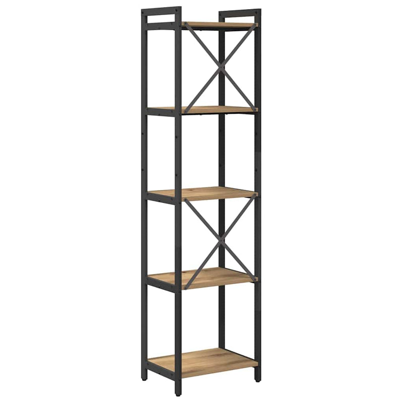 vidaXL Könyvespolc Artisan tölgy 40 x 30 x 155 cm Faanyag