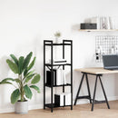 vidaXL Könyvespolc Fekete tölgy 40 x 30 x 85 cm Faanyag