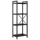 vidaXL Könyvespolc Fekete tölgy 40 x 30 x 119 cm Faanyag