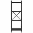 vidaXL Könyvespolc Fekete tölgy 40 x 30 x 85 cm Faanyag