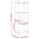 vidaXL Könyvespolc Sonoma tölgy 40 x 30 x 85 cm Faanyag