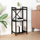 vidaXL Könyvespolc Fekete tölgy 40 x 30 x 85 cm Faanyag