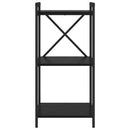 vidaXL Könyvespolc Fekete tölgy 40 x 30 x 85 cm Faanyag