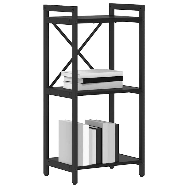 vidaXL Könyvespolc Fekete tölgy 40 x 30 x 85 cm Faanyag