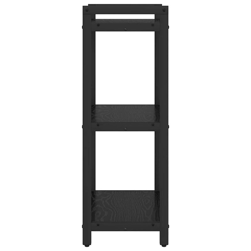 vidaXL Könyvespolc Fekete tölgy 40 x 30 x 85 cm Faanyag