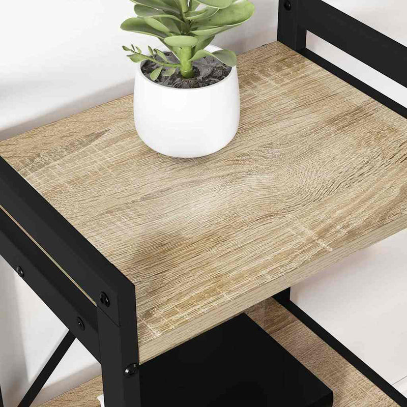 vidaXL Könyvespolc Sonoma tölgy 40 x 30 x 85 cm Faanyag