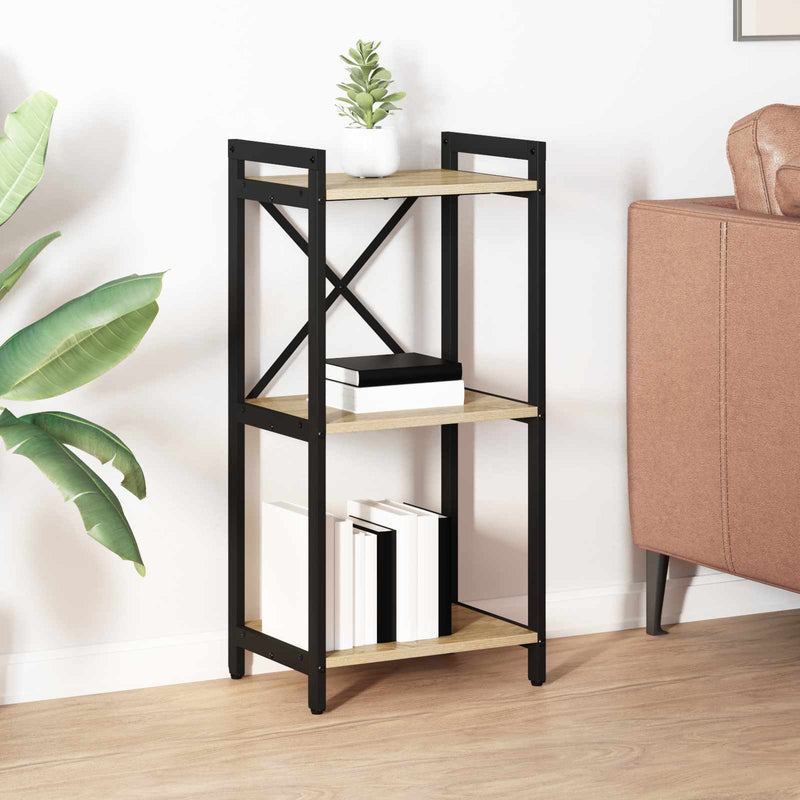 vidaXL Könyvespolc Sonoma tölgy 40 x 30 x 85 cm Faanyag