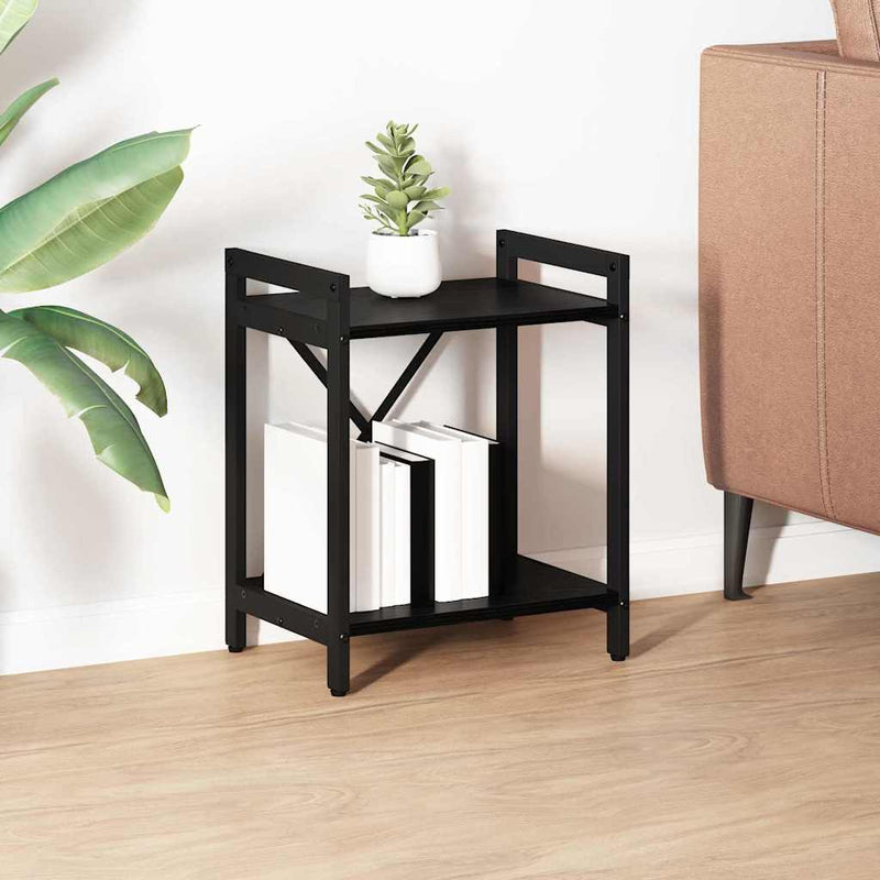 vidaXL Könyvespolc Fekete tölgy 40 x 30 x 50 cm Faanyag