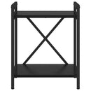 vidaXL Könyvespolc Fekete tölgy 40 x 30 x 50 cm Faanyag