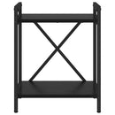 vidaXL Könyvespolc Fekete tölgy 40 x 30 x 50 cm Faanyag