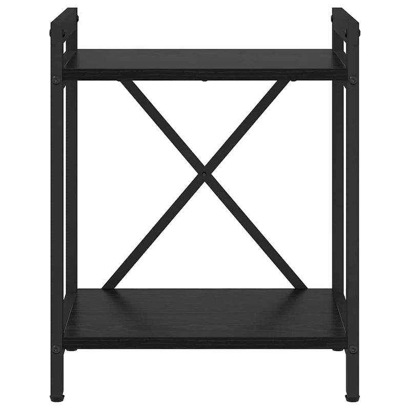 vidaXL Könyvespolc Fekete tölgy 40 x 30 x 50 cm Faanyag