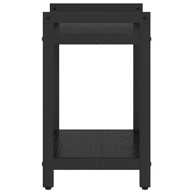 vidaXL Könyvespolc Fekete tölgy 40 x 30 x 50 cm Faanyag