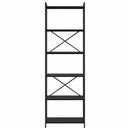 vidaXL Könyvespolc Fekete tölgy 40 x 30 x 85 cm Faanyag